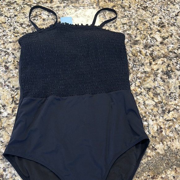 Younique Elegant Black One-Piece Swimsuit - Picture 1 of 5
